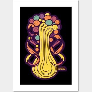 Plastic Macaroni Boho Trippy Hippy Pasta Passion Posters and Art